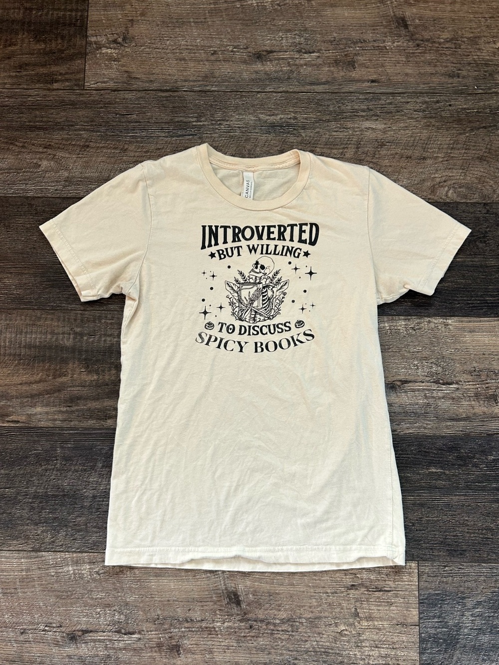 Fall Introvert But Willing To Discuss Spicy Books Graphic Tee Adult Small